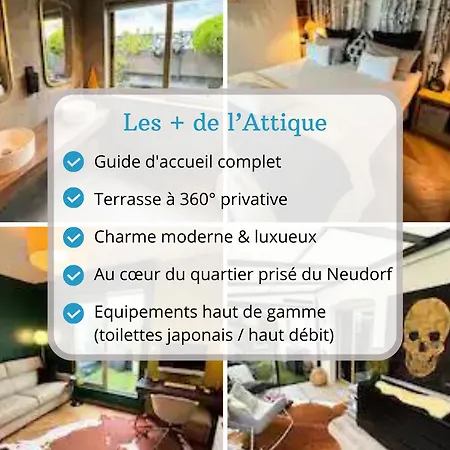 L'attique - Terrasse Panoramique - Centre 公寓 斯特拉斯堡